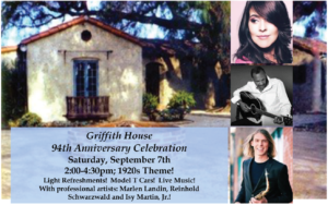 Griffith House 94th Anniversary Celebration @ Griffith House